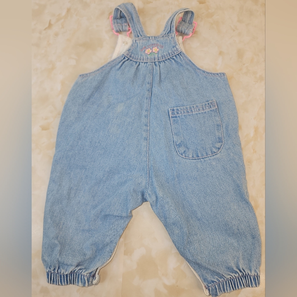 Vintage Baby Mickey and Co Jean Overalls 3/6 Month - Picture 5 of 8